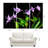 "Violete Belle" Oversized 72"x 36" Frameless Free-Floating Reverse Printed Tempered Art Glass Panels Set