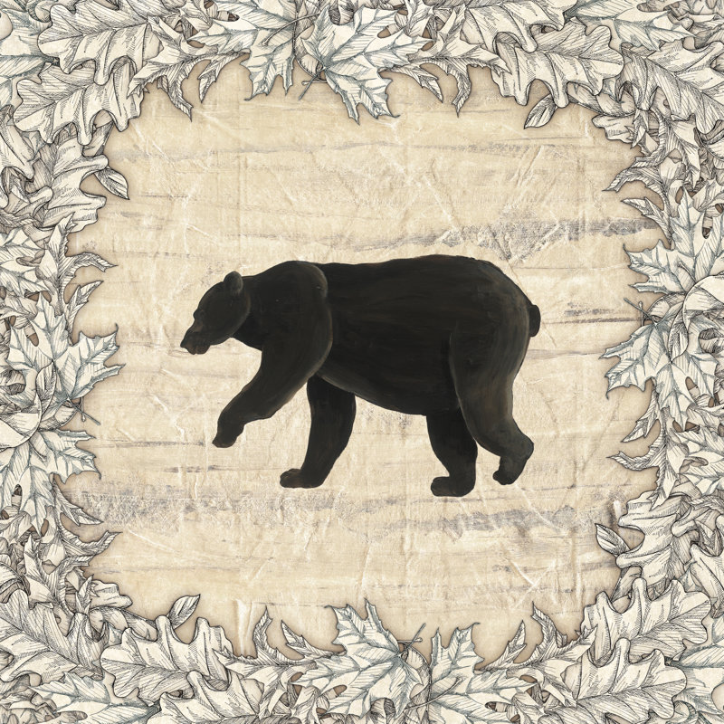 In The Woods Bear by Elyse DeNeige - Wrapped Canvas Print, 76cm H x 76cm W x 3.8cm D