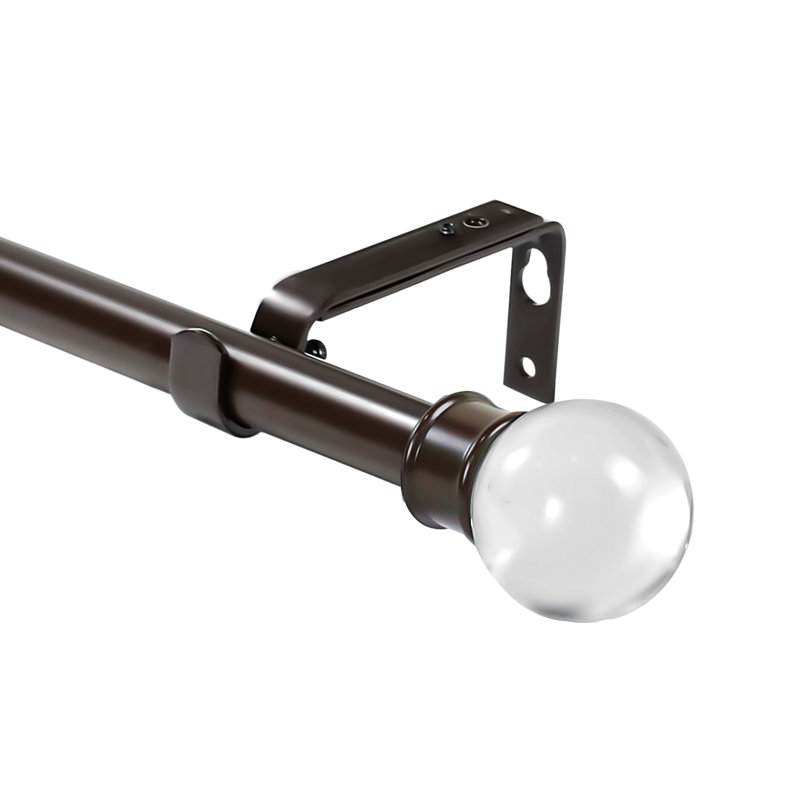 Tringle à rideaux simple Adelia, De 28 po à 48 po de largeur, Bronze