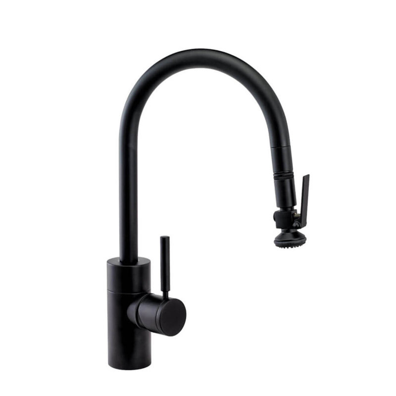 Contemporary Plp Pulldown Faucet - Lever Sprayer, Chrome