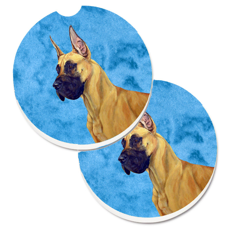 Sous-verre barbu collie voiture, Brun grand danois