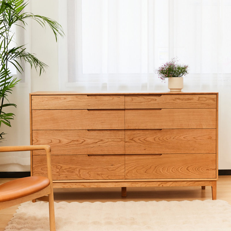 Commode d'appoint moderne en bois massif