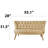 Stylish 2-Seat Sofa, Milky Brown, 55.1 x 31.5 x 27.9 inches | Solid Wood Frame, 100% Polyester Fabric, 32 DNS Foam for Comfort | Easy Clean, Perfect for Modern & Rustic Home Decor, Durable Wood Legs-111815261