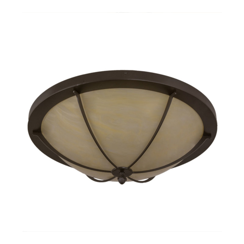 Dominga 6 - Light Flush Mount, Timeless Bronze, 10.5" H x 30" W x 30" D
