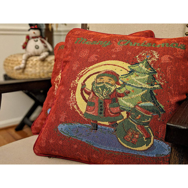 Cotton Blend Reversible Pillow Cover