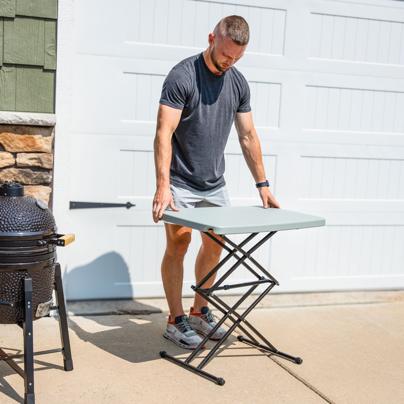 Rectangular Adjustable-Height Dining Table