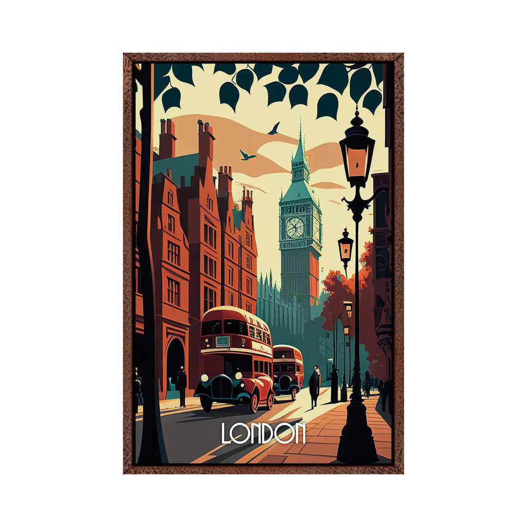 London City von Durro Art - Giclée-Leinwand auf Leinwand