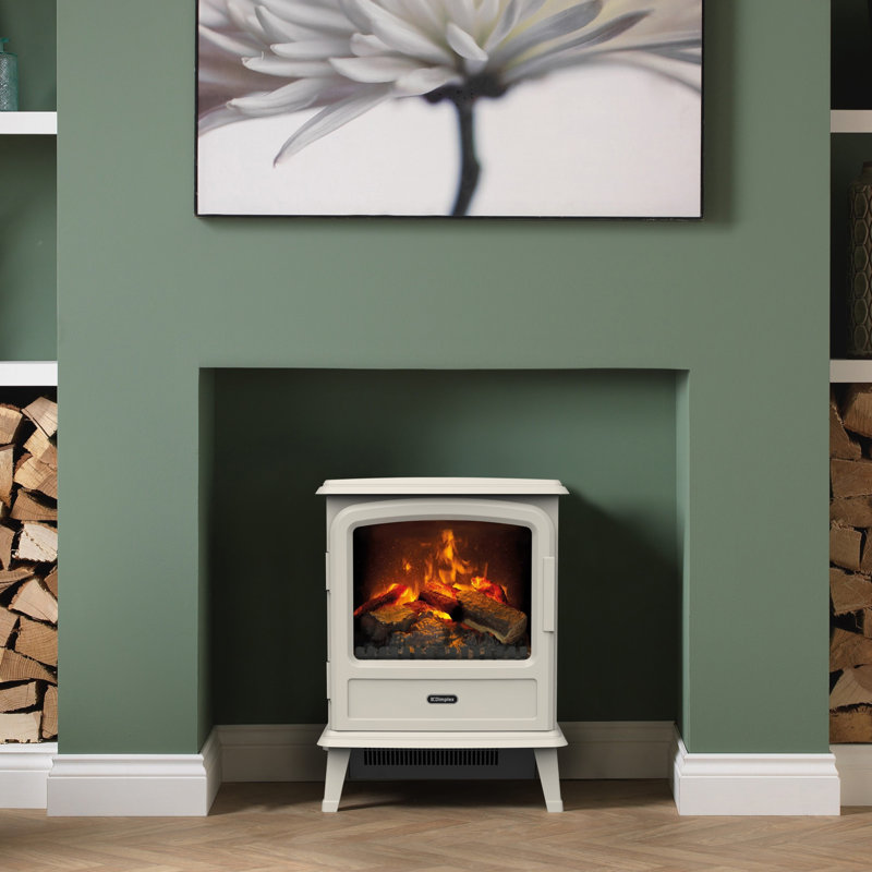 Dimplex Evandale Pebble Optimyst Water Vapour Technology Electric Stove Fire, Grey, 44cm W ,  Pebble Grey