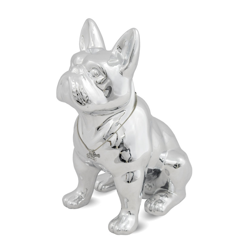 Altamese Figurines & Sculptures, 31.5cm H x 28cm W x 16.85cm D, Matt brushed nickel