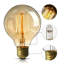 Hames E27 Dimmable Incandescent Vintage Edison Globe Light Bulb Amber-1169698791