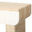 Table d'entrée 47,2 po rectangulaire beige et jaune, console avec deux tiroirs cachés, idéale pour l'entrée et le salon, table à assemblage rapide et facile, surface surdimensionnée moderne, surface généreuse
