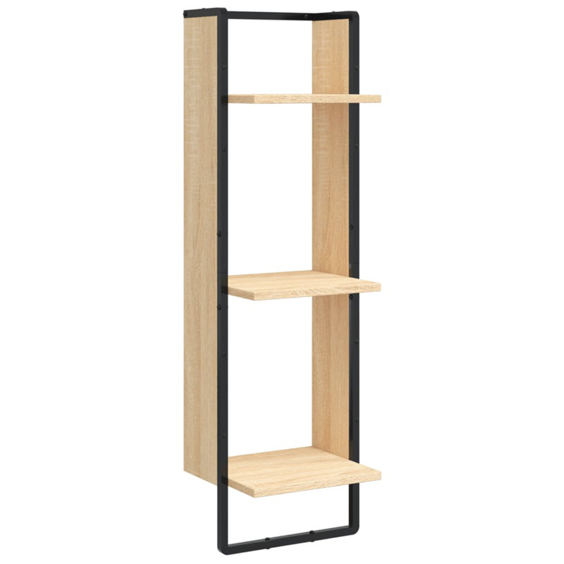 Adetoun 3 Piece Bracket Shelf, Sonoma Oak