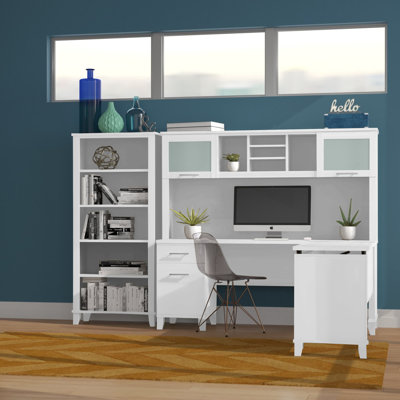 Magomed L-Shape Desk with Hutch