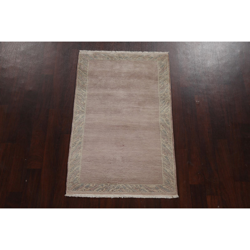 Tapis oriental en laine népalais à bordure 3 x 5