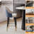 Vera - Modern Leather Counter Height Bar Stools Set Of 2-195120223