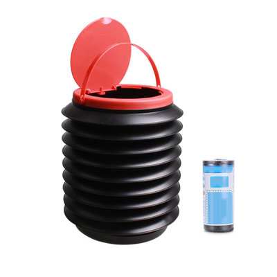 Storage bucke Bucket Folding Fishing Water Pail Storage Box Trash Container In Car