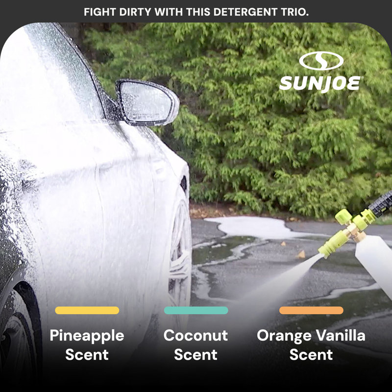 Sun Joe Paquet de 3 savons en mousse à neige et détergent concentré Premium