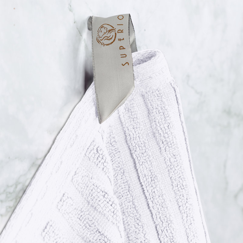 Ensemble de serviettes 12 pièces 100% coton Ruvins, Blanc
