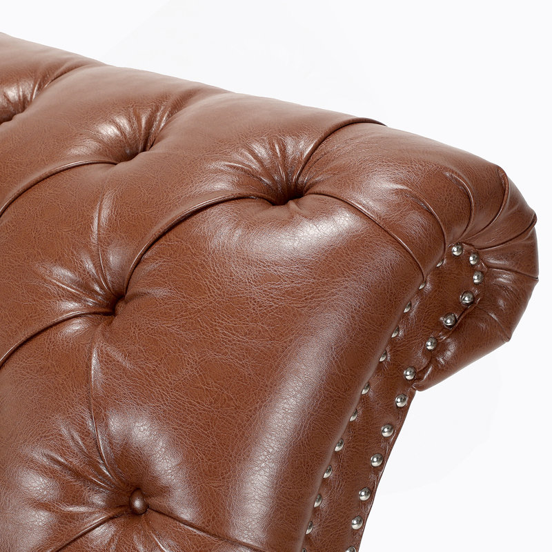 Tufted Armless Chaise Lounge