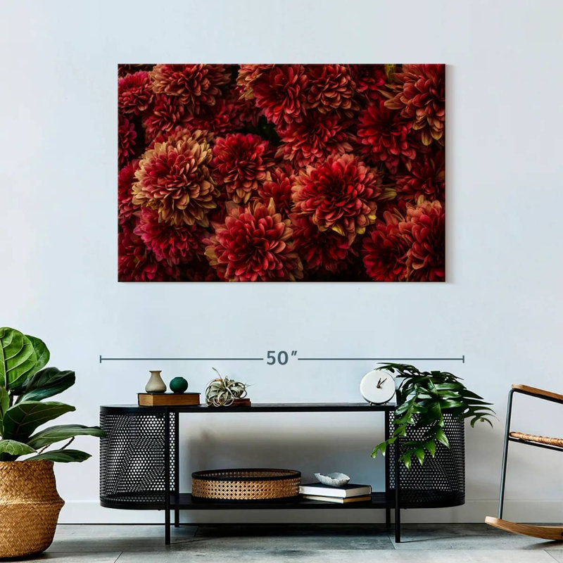 Dark Red Dahlias