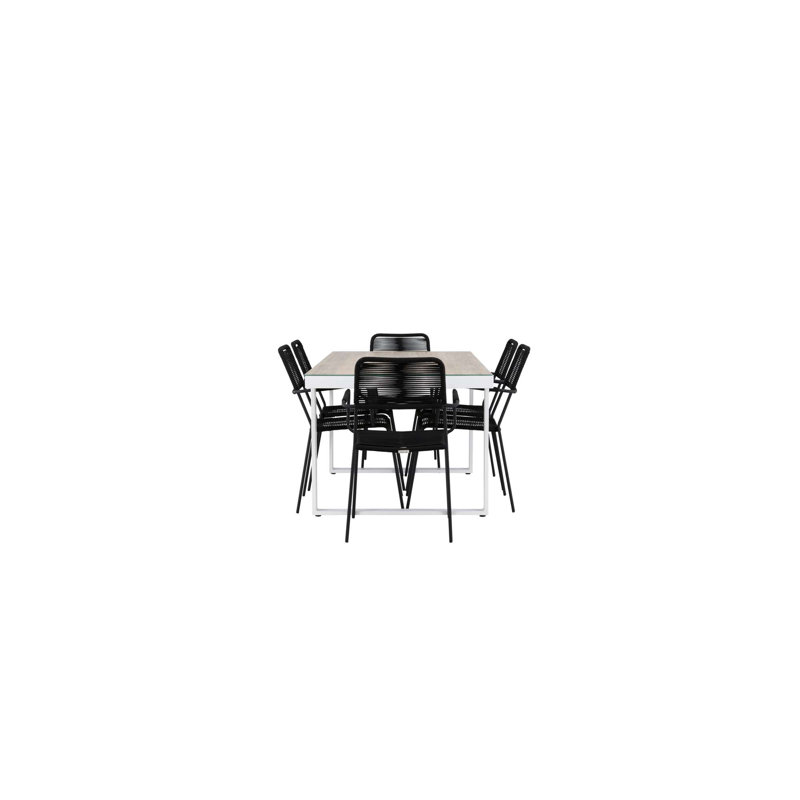 Claudius 6 - Person Patio Dining Set with Rectangular Table