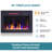 63 Inch Electric Fireplace TV Stand With Storage Cabinet And LED Open Shelf For Tvs Up To 70 Inch-748076234