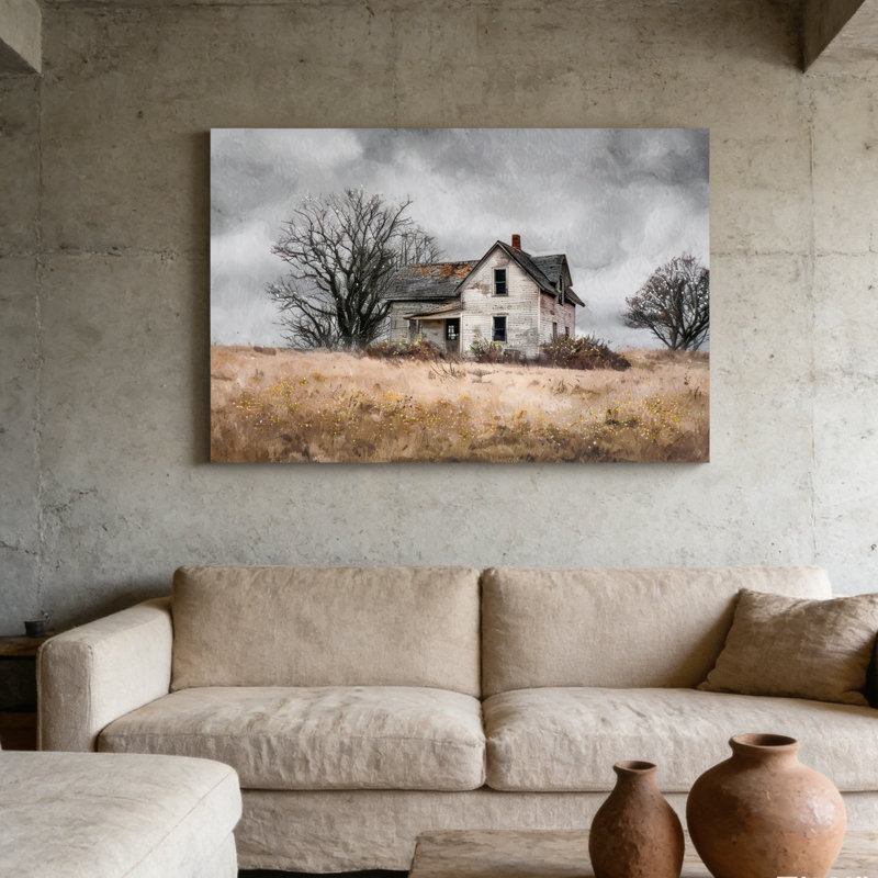 Décoration de maison de campagne rustique vintage encadrée sur toile rustique champêtre pour chambre à coucher salon et salle de bain 24 x 16 po