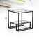 Algunde Glass End Table With Metal Frame