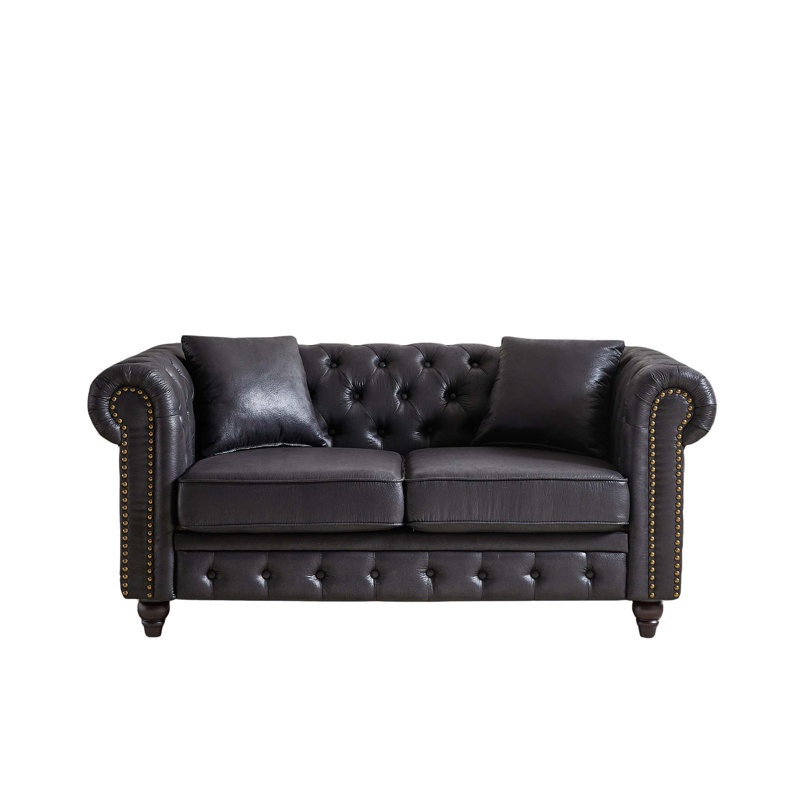 Canapé modulaire contemporain Chesterfield avec revêtement en tissu Tech