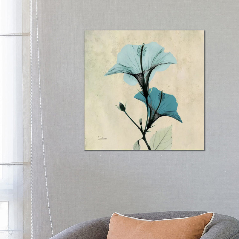 Hibiscus Blue by Albert Koetsier - Wrapped Canvas Gallery-Wrapped Canvas Giclée, 66.04 cm H x 66.04 cm W
