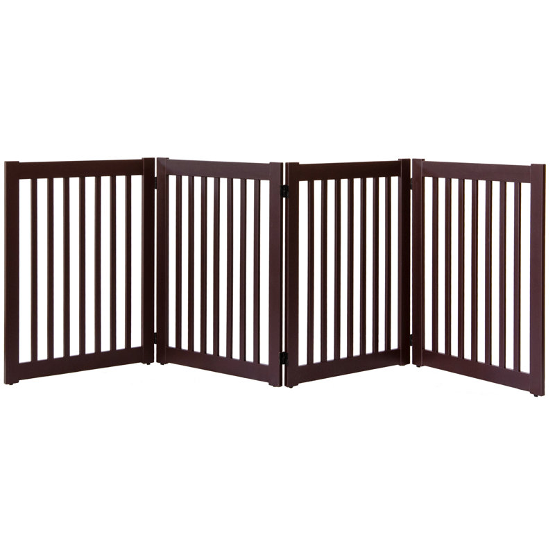 Barrière EZ autoportante Clarissa, H 32 po x l de 32 à 72 po, Acajou