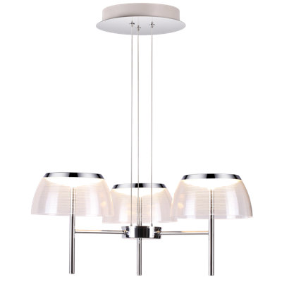 Crumley 3-Light LED Shaded Chandelier