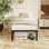 Structure de lit robuste, lit plateforme en métal sans sommier
