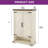 Freestanding Large Shoe Storage Cabinet Organizer With Adjustable Shelf For Entryway