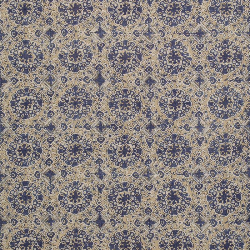 The Westbrook Ashcombe Fabric, Sand/Blue