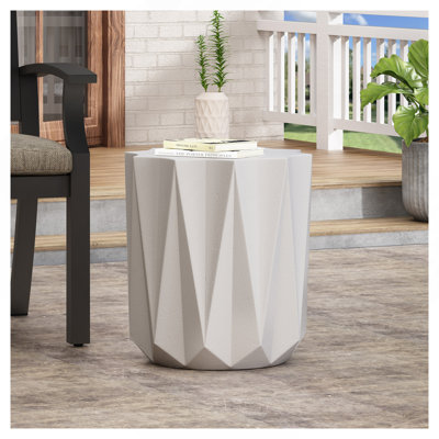 Outdoor Lightweight Concrete Side Table