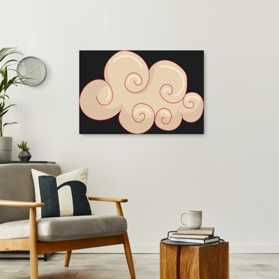 «Elegant Spiral Cloud Abstract Elegant Peaceful Landscape Nature», art mural