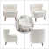 Hawanya Tufted Accent Chair, Wingback Upholstered Armchair