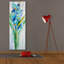 "Fresh Blue Flowers 1" par Silvia Vassileva, art mural sur toile, 20 po x 60 po
