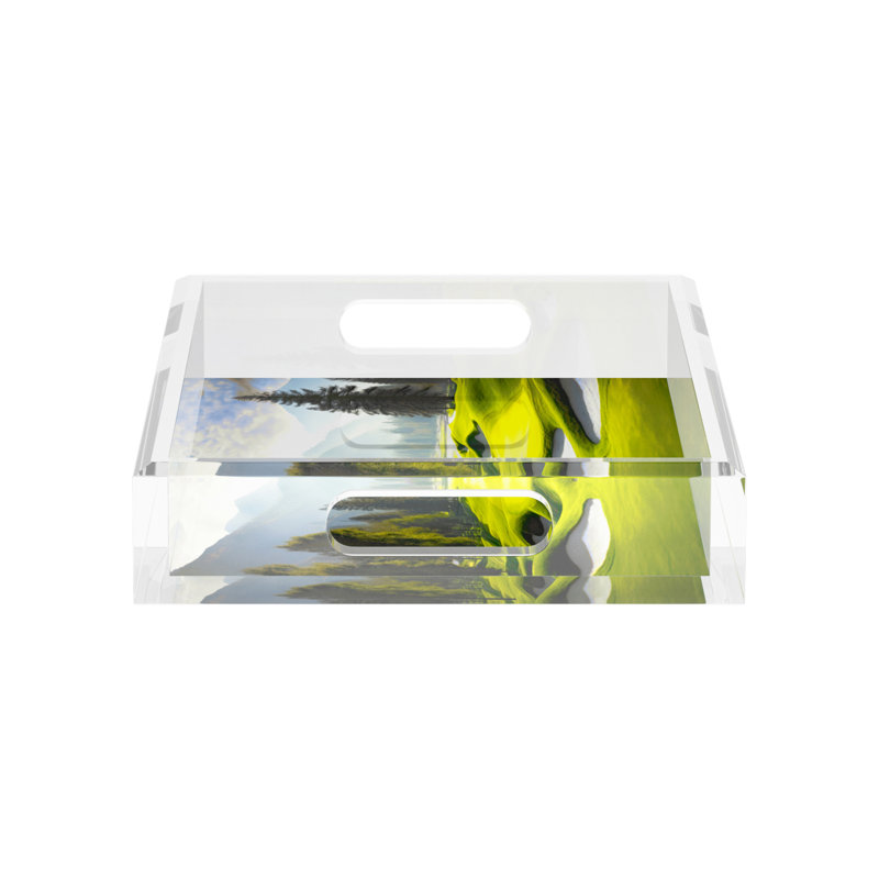 Decorative Tray, 2" H x 12.5" W x 7.75" D