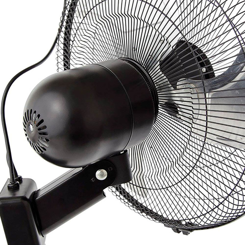 Active Air Black Metal 16-Inch Wall Mount Oscillating Fan