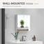 Mintu Bathroom Mirror Cabinet 60W x 15D x 60Hcm High Gloss White