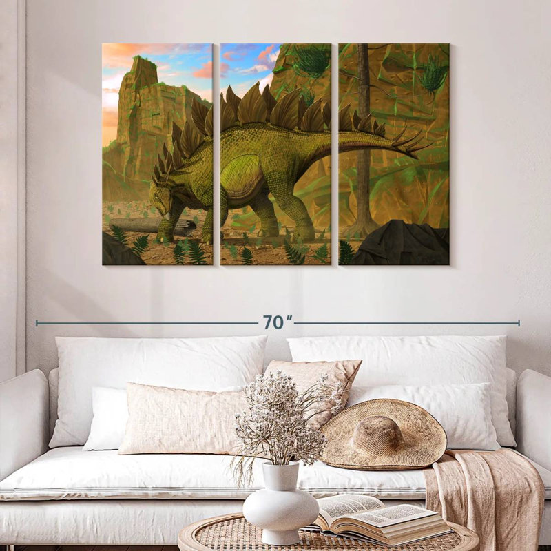 Brampt Stegosaurus, 32" H x 50" W