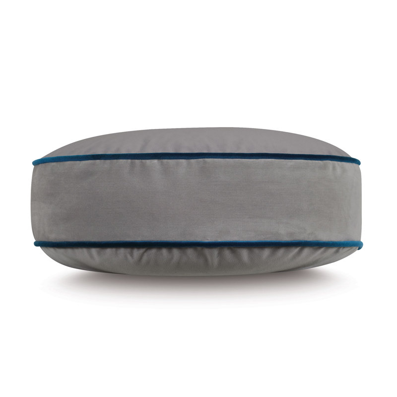 Studio 773 Lifestyle Velvet Tambourine Decorative Pillow Cover & Insert, Gray
