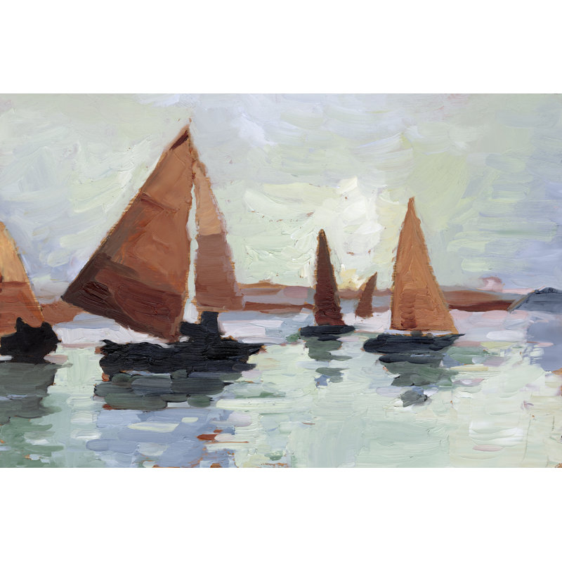 " Sunset Harbor I " by Ethan Harper Painting Print, 20" H x 30" W x 1.25" D