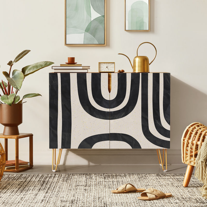 35'' Sideboard, Dark Line Black