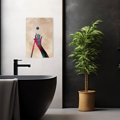 Billiards Hand Splash Contemporary Wall Art