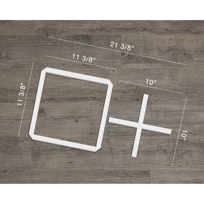 Panneaux muraux décoratifs Burnett en PVC de qualité architecturale Burnett, H 11,375 po x l 20,625 po x P 0,4 po