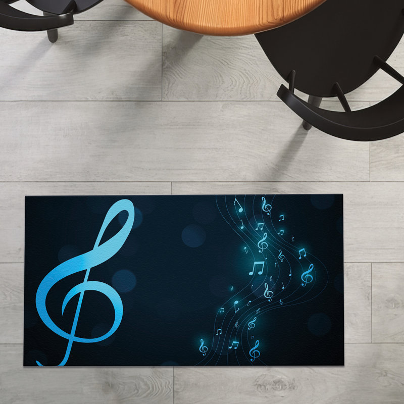 Modern Abstract Design Non-Woven Thin Type Printed Rug Featuring Vibrant Color Palette for Indoor Use, Rectangle 2'7" x 4'11"