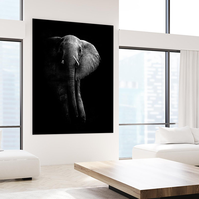 «Éléphant! Fine Art, impression sur toile géante